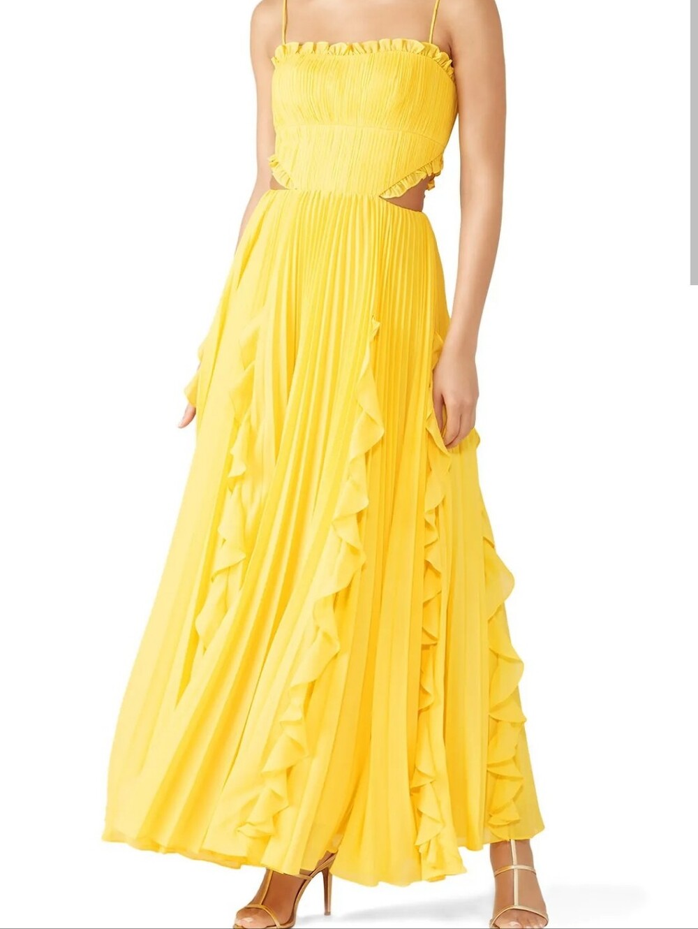 Amur Yellow cut out  Maxi Dress